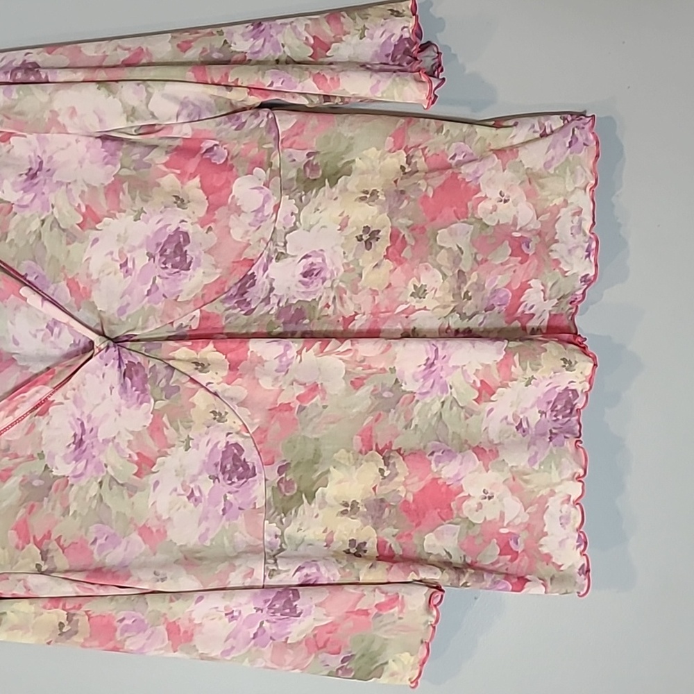 Vintage Y2K Floral whimsical fairy Grunge babydoll Top Size 18 20 Pastel Art - Picture 3 of 9